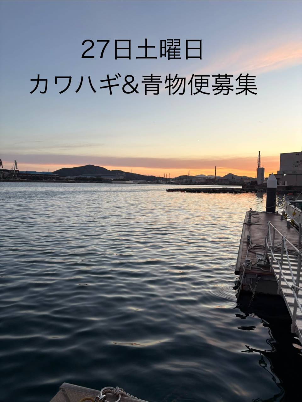 27日土曜日募集