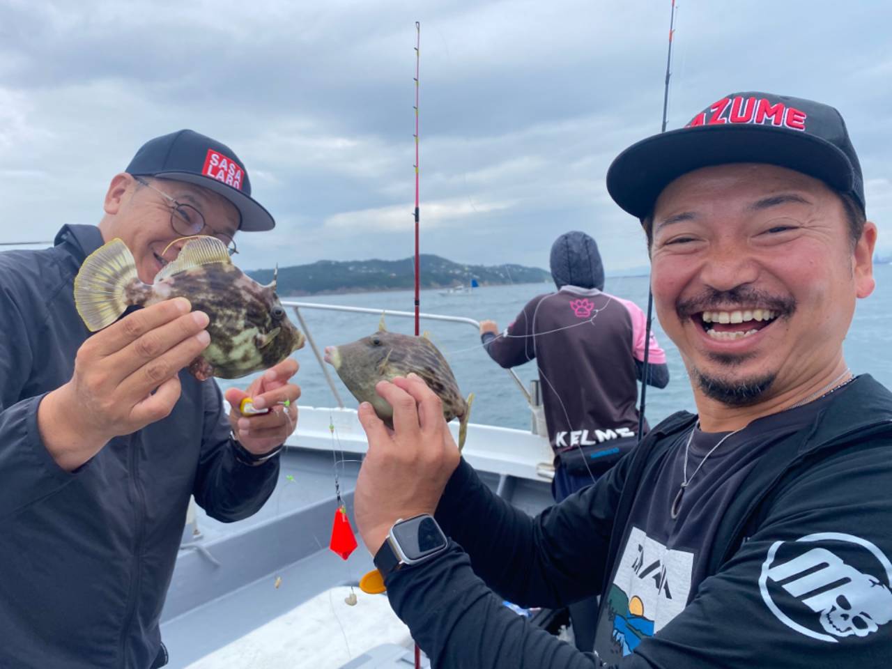 太刀魚&カワハギリレー便❣️